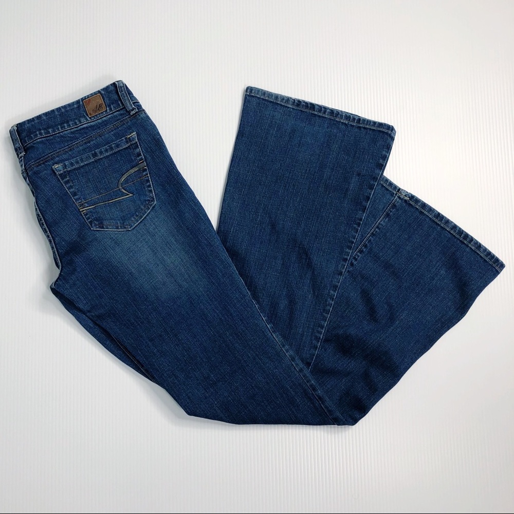 American Eagle Outfitters Real Flare Jeans  8 Long